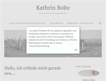 Tablet Screenshot of kathrin-bolte.de